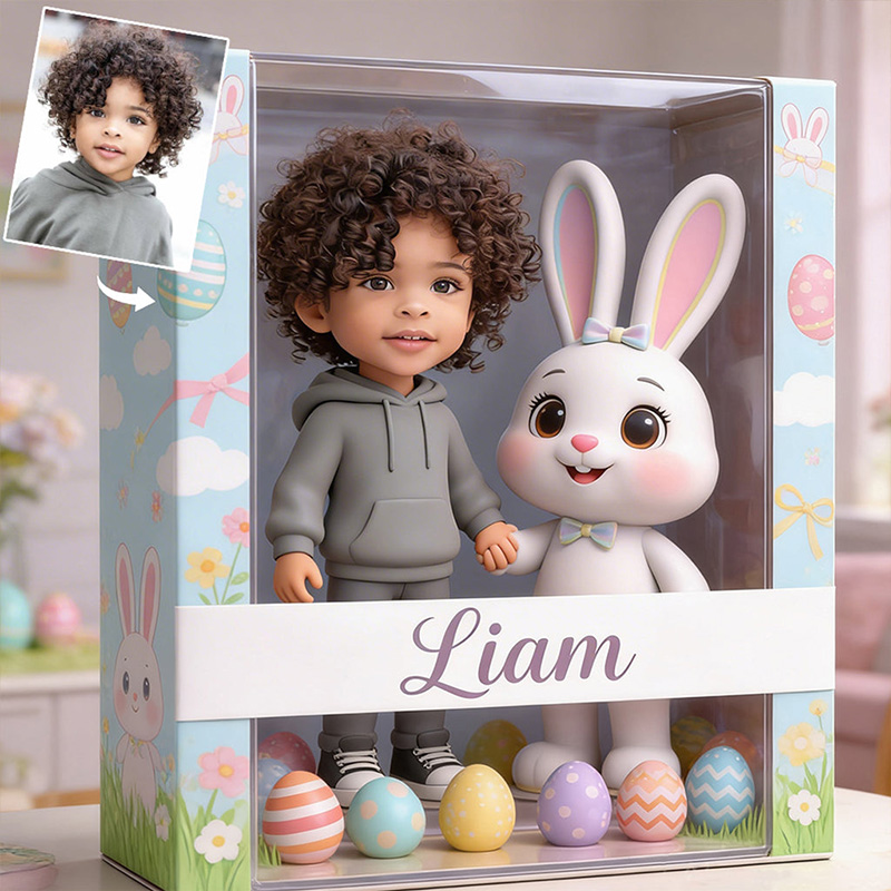 Personalized Kid Custom Shaped Acrylic Plaque Custom Any Photo Easter Gift