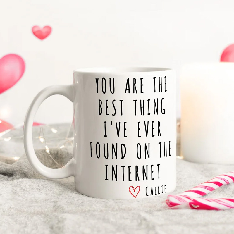 Personalized You Are The Best Thing Gratitude Text White Ceramic Mug with Name Daily Use Birthday Gift for Family Friends