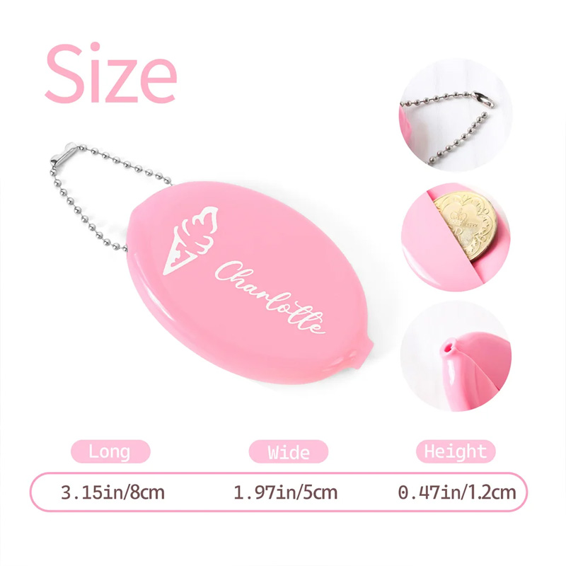 Personalized Cute Dinosaur Excavator Pattern Coin Purse Keychain with Name Christmas Birthday Gift for Kids