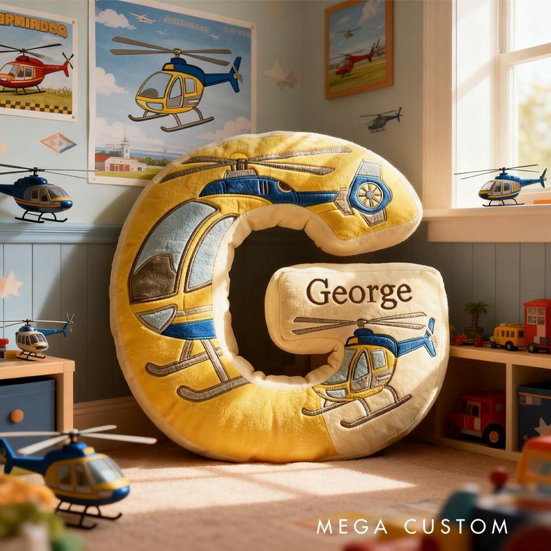 Personalized Letter Pillow Custom Initial Name Cushion for Kids Nursery Decor Gift Soft Alphabet Pillow Baby Bedroom Toddler Room Gift