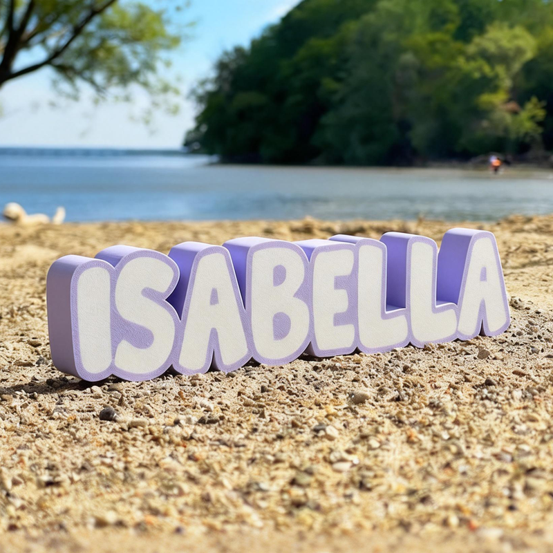 Personalized Sand Mold Custom Name Sand Mold Toy Personalized Beach Toy for Kids Sandbox Stamp Summer Vacation Nameplate Beach Gift