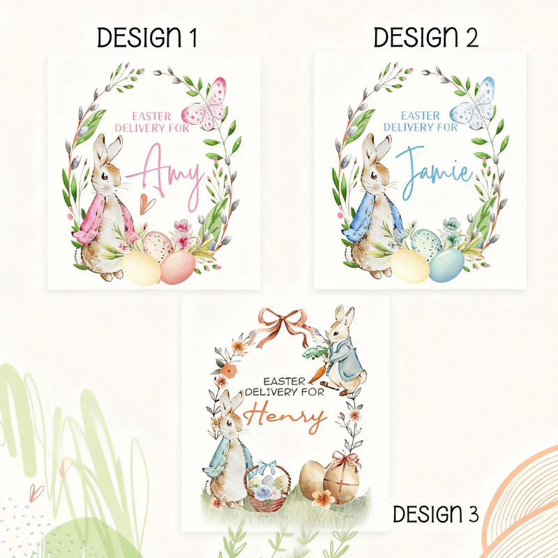 Personalized Easter Basket Personalized Easter Sack for Easter Easter Egg Hunts Bunny Baskets for Kids Bag Boys Girls Easter Gifts