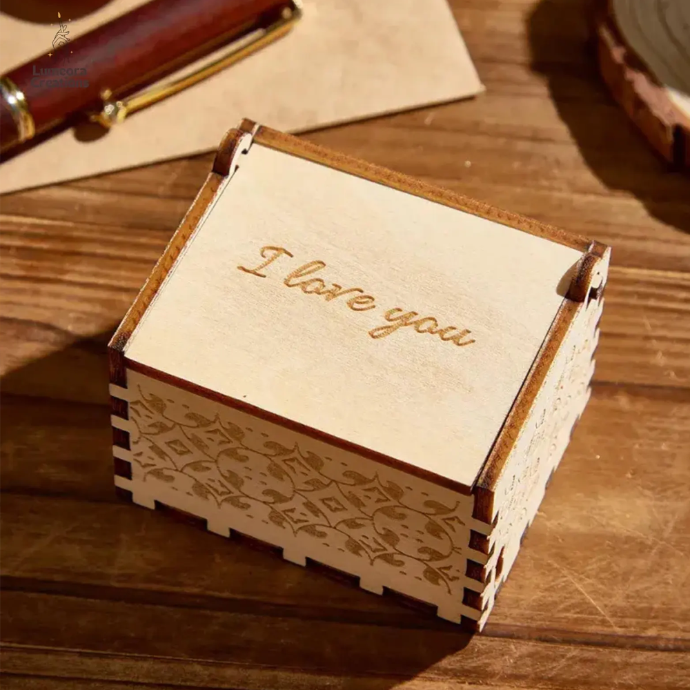 Custom Song Music Box with Photo, Personalized Wooden Music Boxes, Family Gift for Couple, Wedding Song Gift 