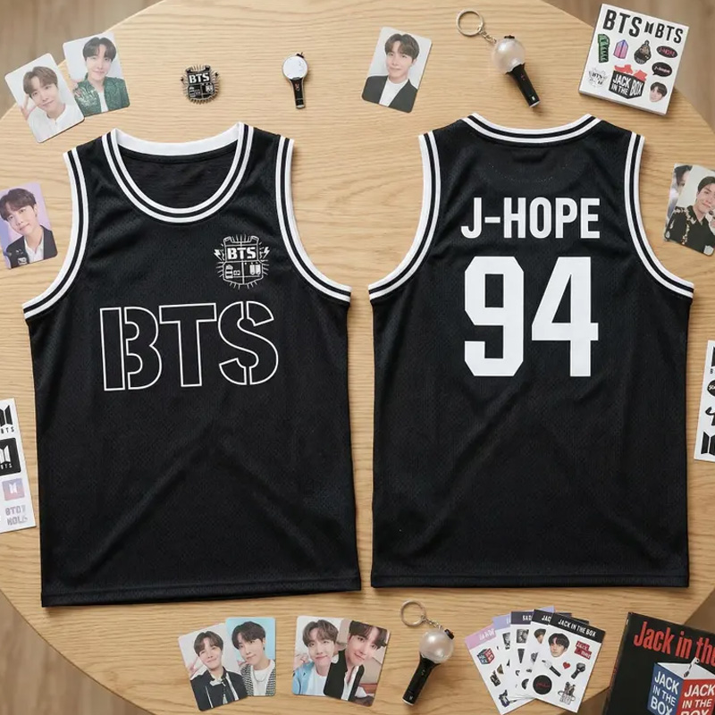 Kpop Group BTS-Style Jersey, Custom BTS Members Basketball Jersey For Army, BTS World Tour 2026 Merch Top, Bangtan Comeback 2026 Sports Vest