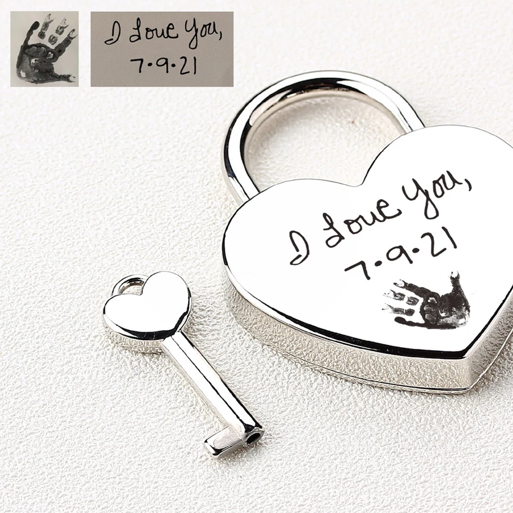 Personalized Engraved Heart Shaped Padlock Personalized Couple Love Lock With Key For Anniversary Valentines Day Wedding Gifts