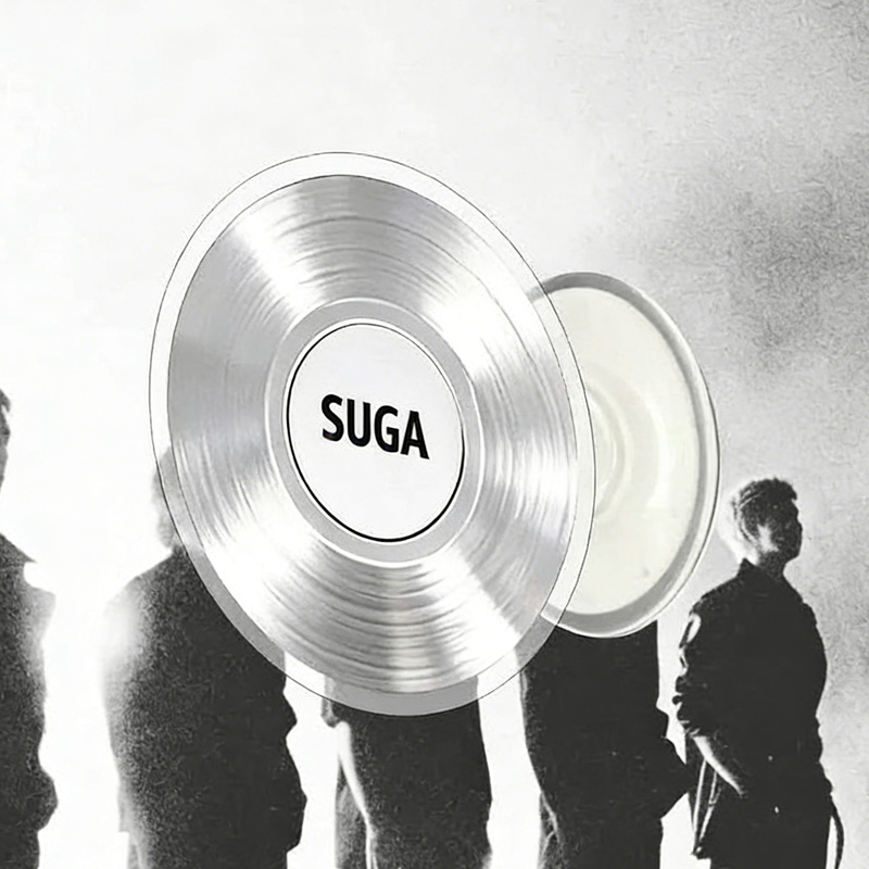 Kpop Inspired Colorful Vinyl Record Member Names Stylish Car Mount Stand Music Art Magnetic Phone Holder