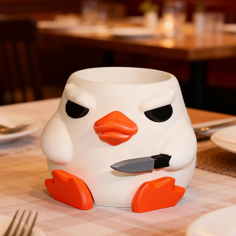 Angry Goose Ice Cream Pint Holder 3D Printed Cozy Birthday Gifts for Kids