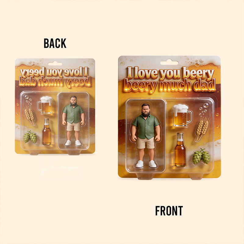 Personalized Father Custom Shaped Acrylic Plaque Father Gift Idea Beer Lover Gift