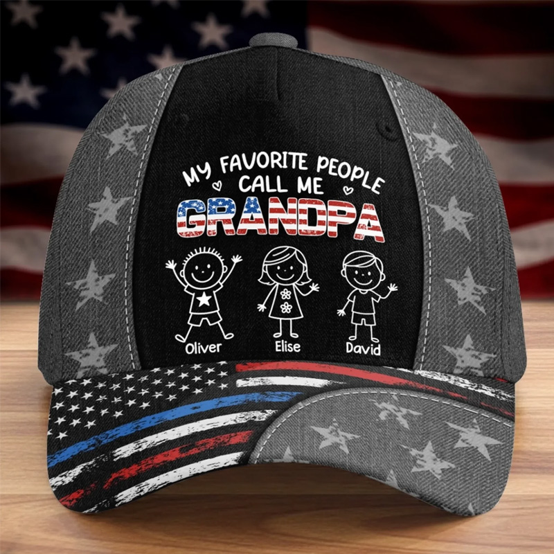 Personalized All Over Print Classic Cap Father's Day Birthday Gifts For Dad Grandpa Cool Dad Club