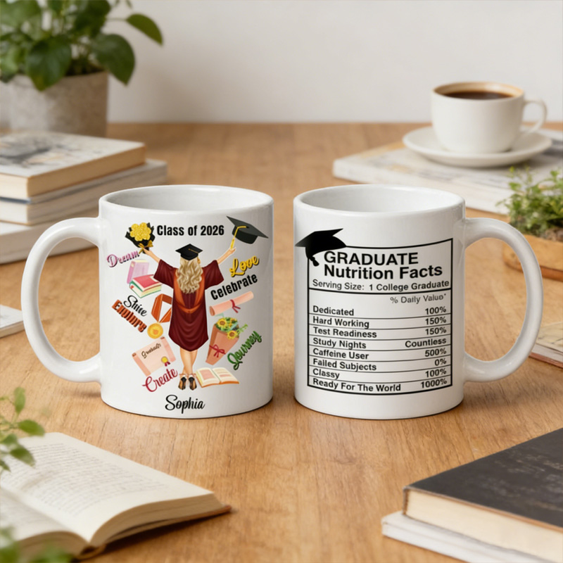 Personalized Class of 2026 Graduation Mug Personalized Graduate Gift for Her Him School Graduation Cup