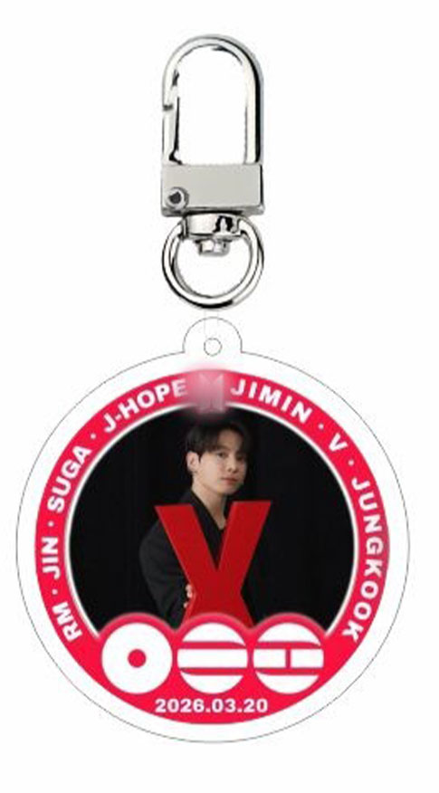Personalized World Tour 2026 Member Letter Acrylic Keychain Kpop ARMY Accessory