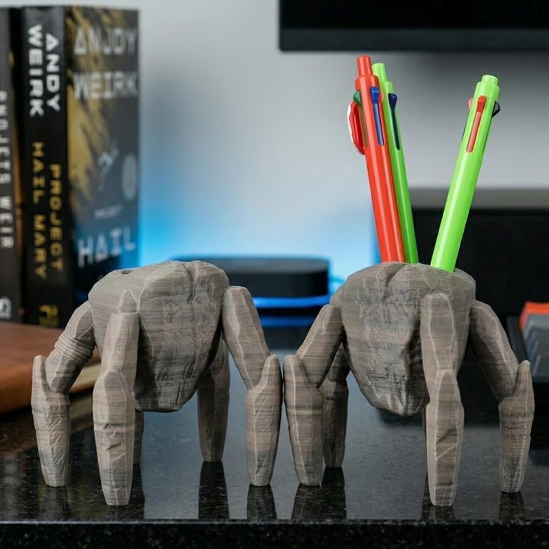 Personalized Funny Desk Buddy Clay Style Geek Office Gift Quirky Pen Holder For Fans Rocky Figurine 3D Printed Movie Pen Holder Themed
