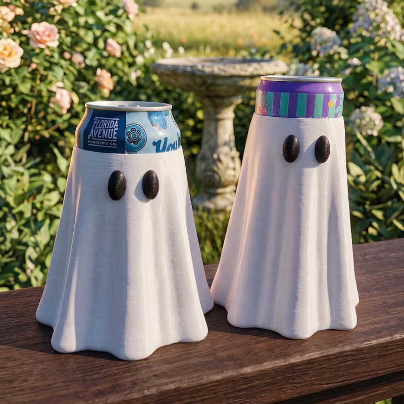 Halloween Ghost Soda Glow in the Dark Can Sleeve Themed Insulated Drink Cover Design For Party Outdoor Decor Gift for Kids