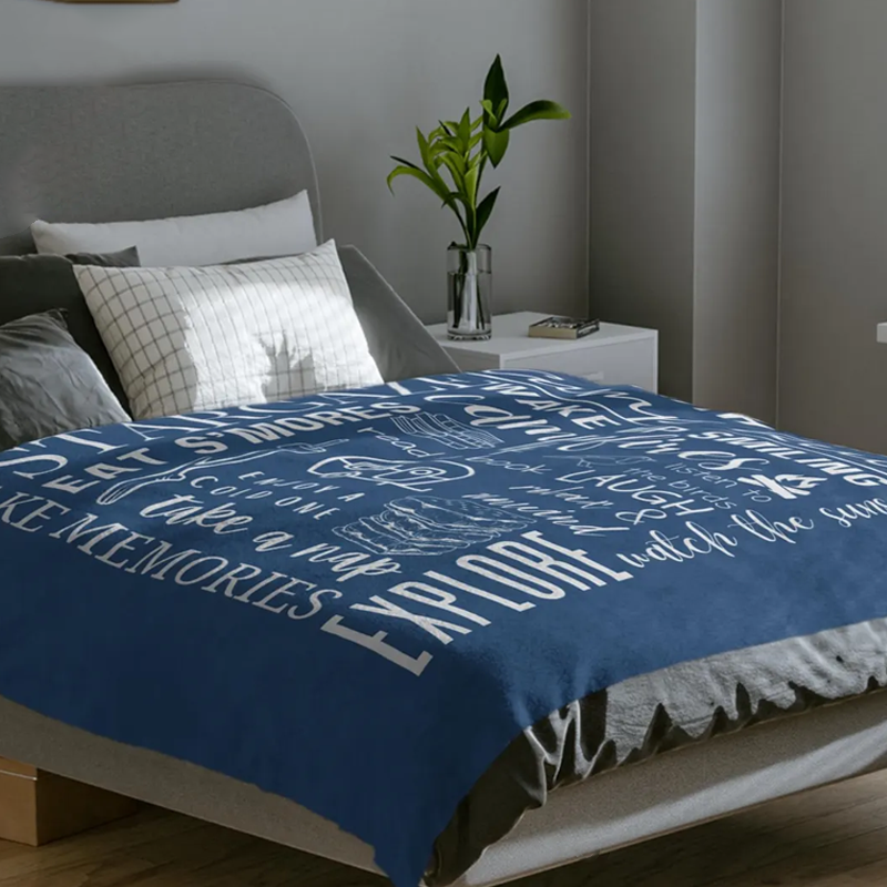 Personalized Camping Blanket Camp Rules Camping Gift for Mom Rv Throw Blanket Christmas Gift for Camper Rv Gift for Couples Camp Lover Gift