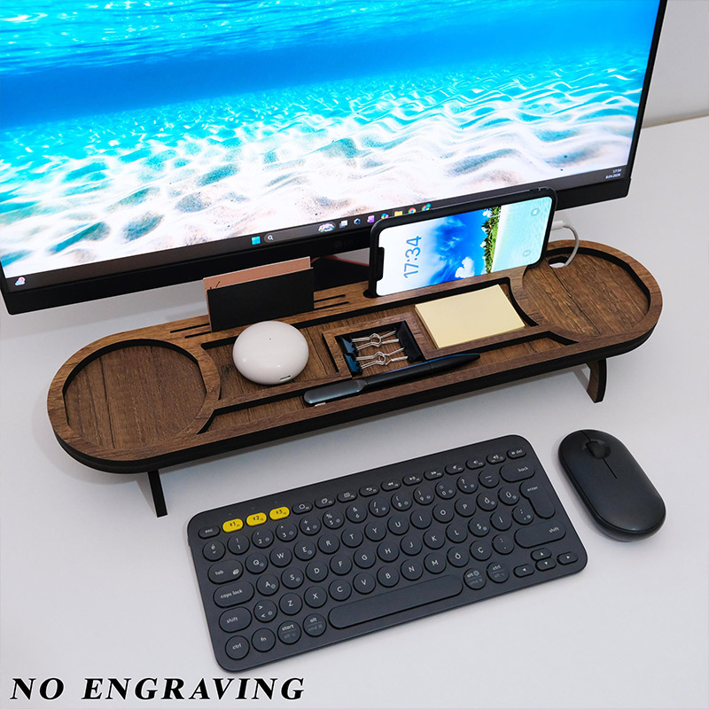 Personalized Wood Desk Organizer Custom Wood Phone Stand Charging Station Dad Gift for Him Birthday Gifts for Papa Mom