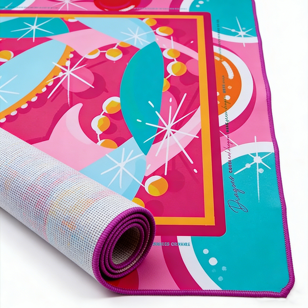 Personalized Wedding Themed Mahjong Table Mat With Bride Illustration Personalized Photo Option Pink Decorative Game Mat Ideal For Bridal Showers And Wedding Gifts