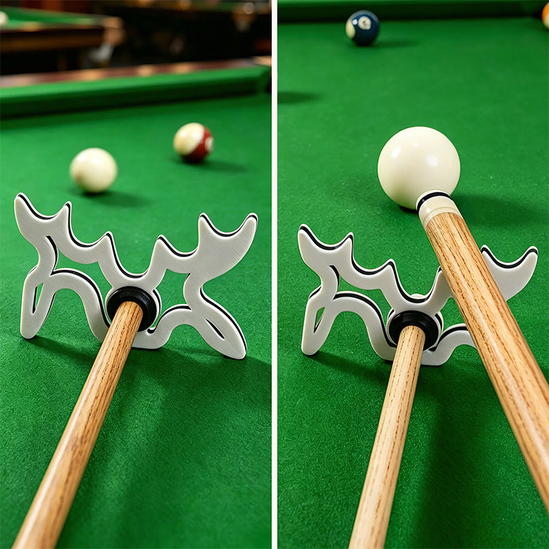 Personalized Dad Built Different Elk Antlers Billiards 2-4 Cues Claw Holder with Text and Pool Ball Marker Sticks Table Accessory Christmas Gift for Billiard Lovers Dad Gift