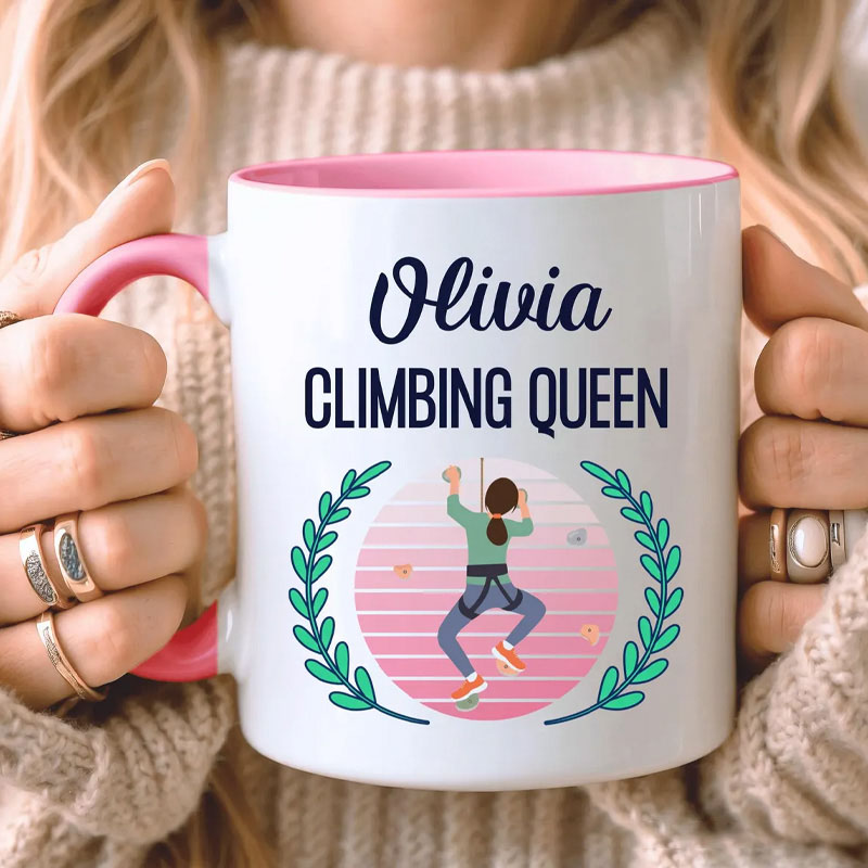 Personalised Climbing Mug Climbing Gift for Her Custom Gift for Climber Bouldering Gift for Outdoor Adventure Lover