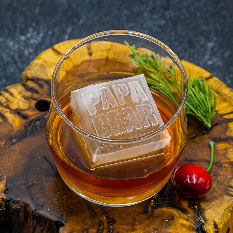 Personalized Best Dad Silicone Ice Cube Tray Birthday Gift for Dad Grandfather PAPA Father's Day Gift