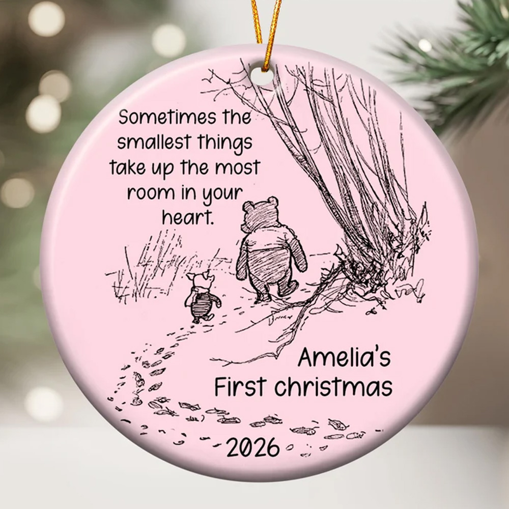 Personalized Ornament Smallest Things Baby First Christmas Keepsake
