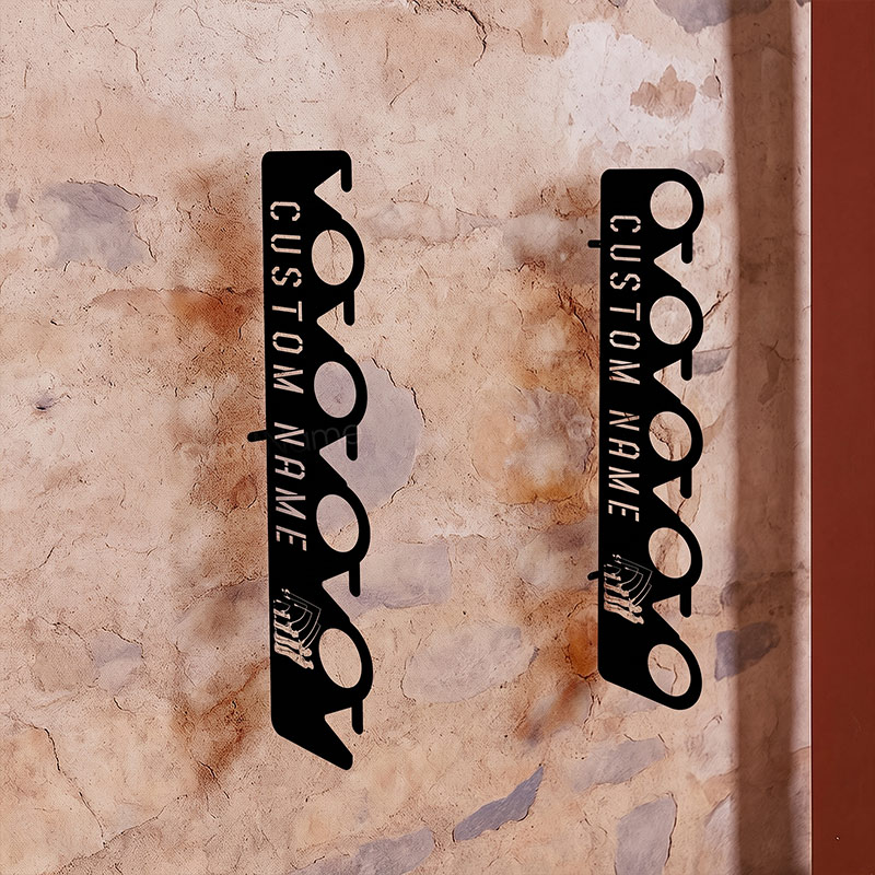 Personalized Family Fishing Pole Holder Wall Mounted Rod Rack for Lake House or Cabin Rustic Fishing Gear Storage Idea Gift for Dad