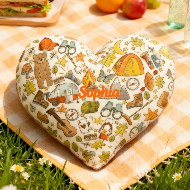 Personalized Love Camping Pillow Hiking Lover Pillow Camp Life Pillow Funny Camper Pillow Gift For nature outdoor Camp Lover