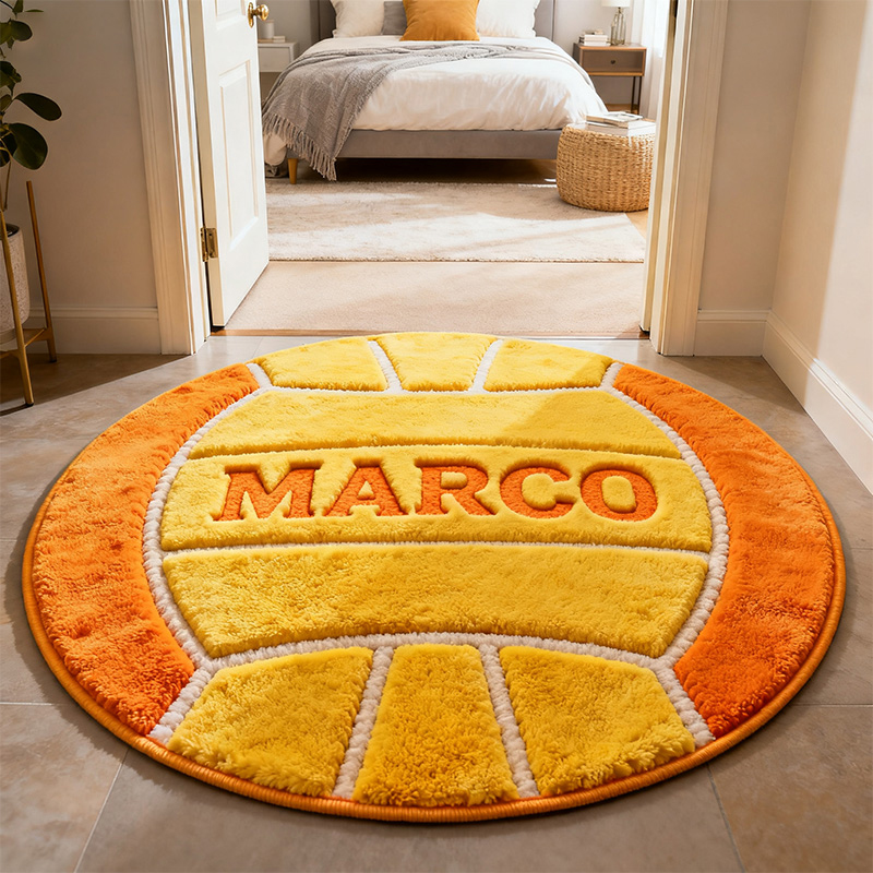 Personalized Water Polo Rug with Custom Name for Fans and Players