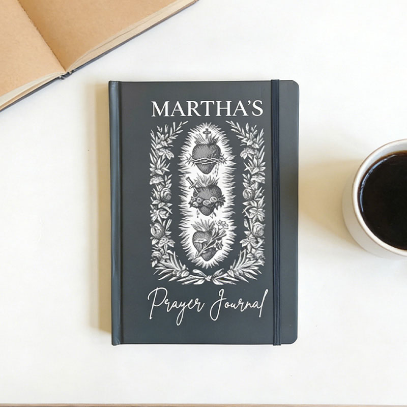 Personalized Sacred Heart A5 Catholic Prayer Journal with Custom Name Confirmation Gift Catholic Gift Religious Gift for Her