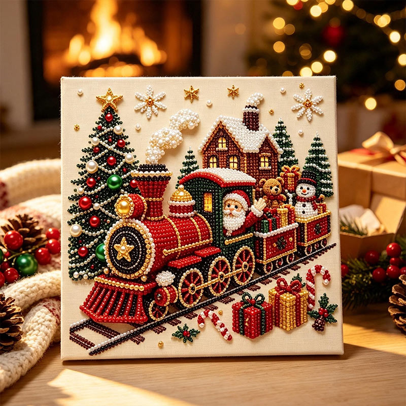 Personalized DIY Pearl Diamond Painting Kit Christmas Kitchen Scene Adults Beginners Craft Christmas Gift for Family