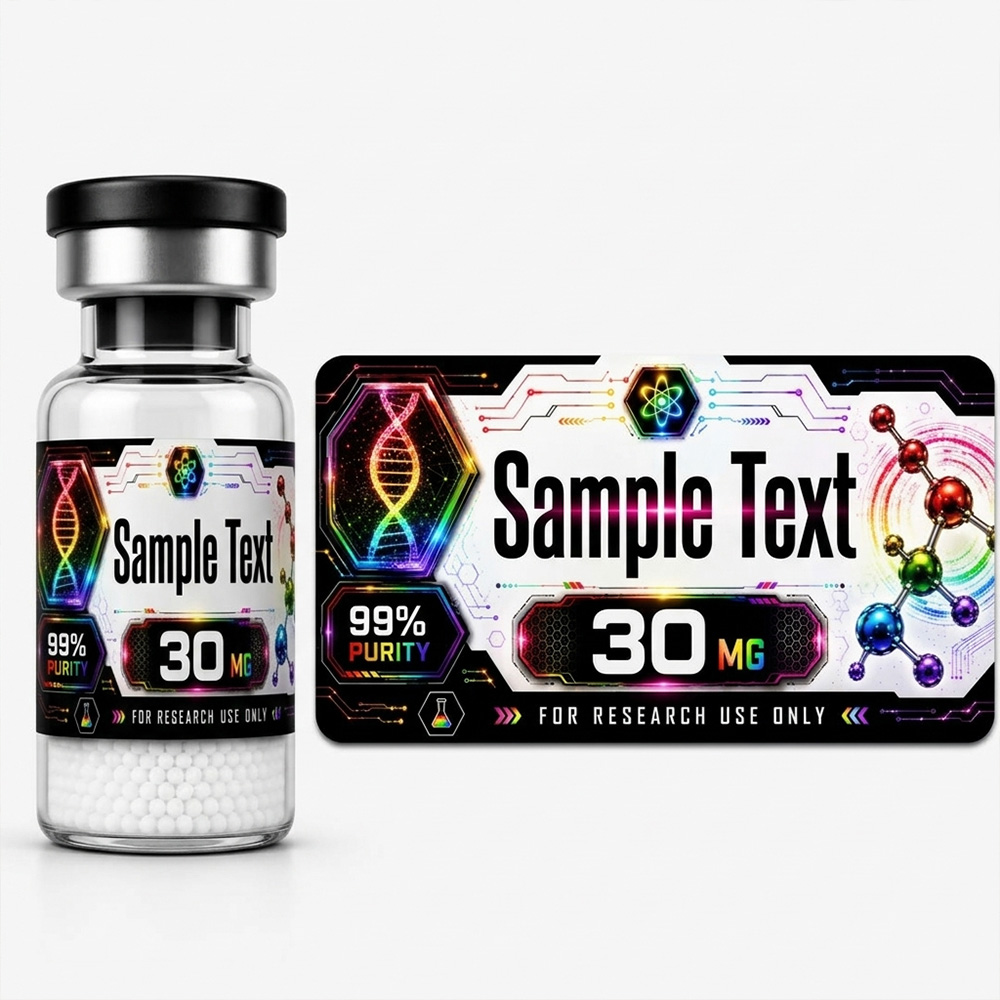 Personalized Holographic Vial Labels Waterproof Stickers for 3mL 5mL Vials Price for every 24 labels