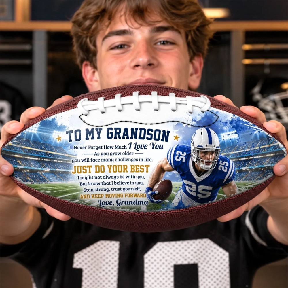 Personalized Birthday Gifts For Son Grandson American Football Lovers
