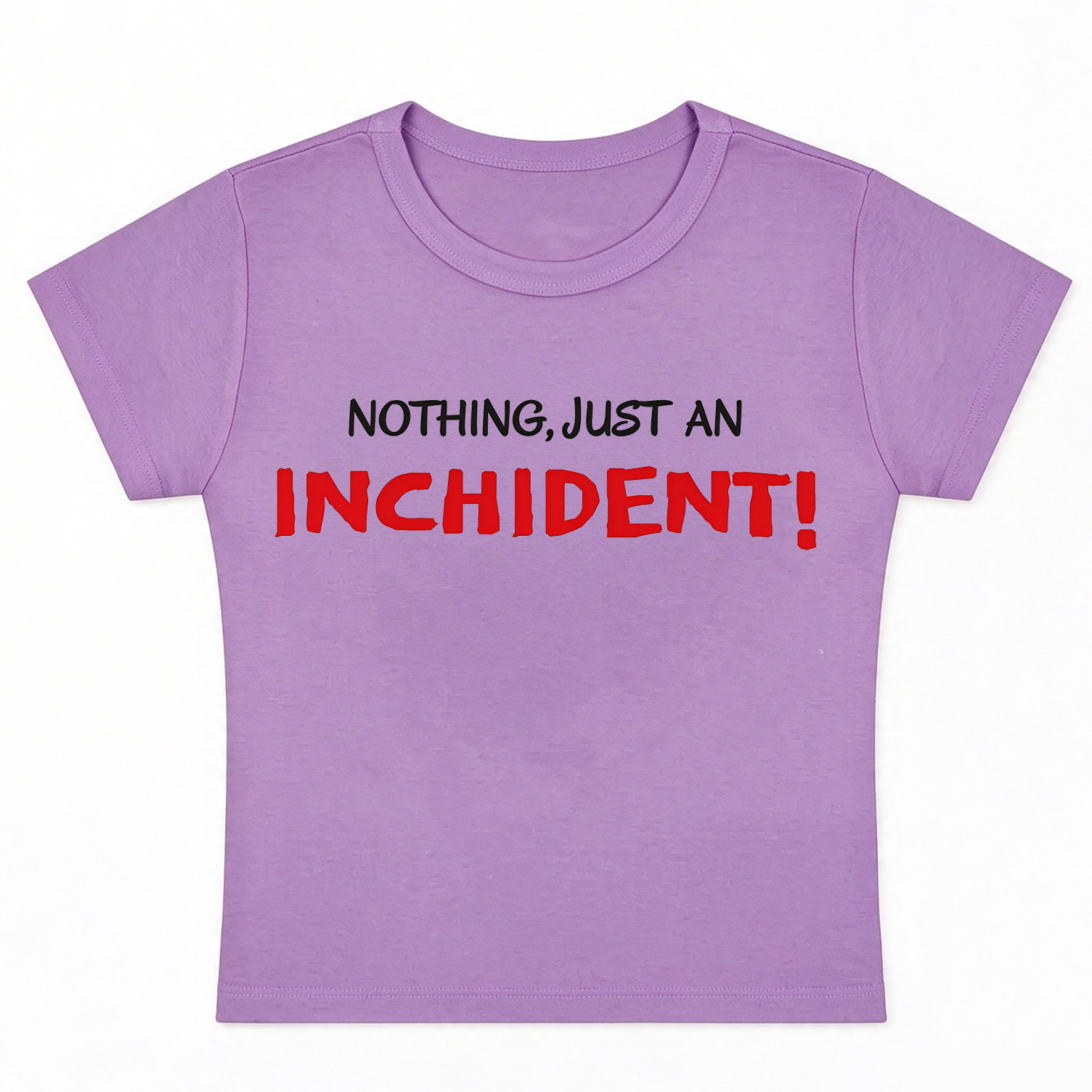 F1 Nothing Just An Incident Baby Tee, Charles Leclerc Meme Cropped T-shirt, Formula 1 Women’s Crop Top, F1 Fan Gift