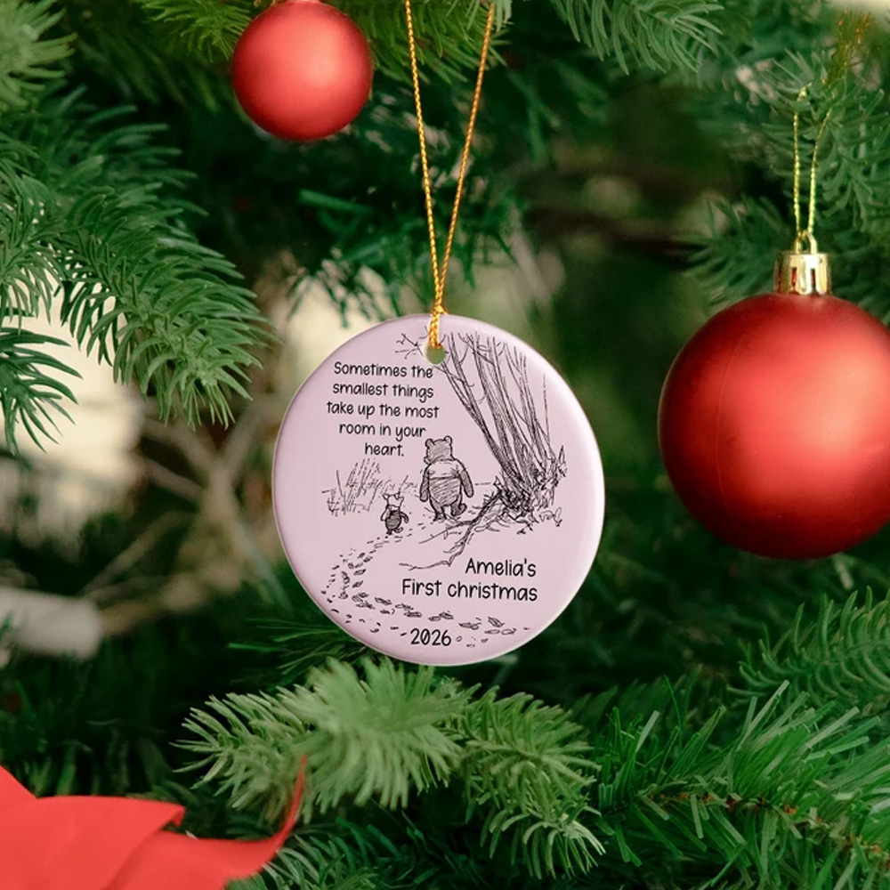 Personalized Ornament Smallest Things Baby First Christmas Keepsake 