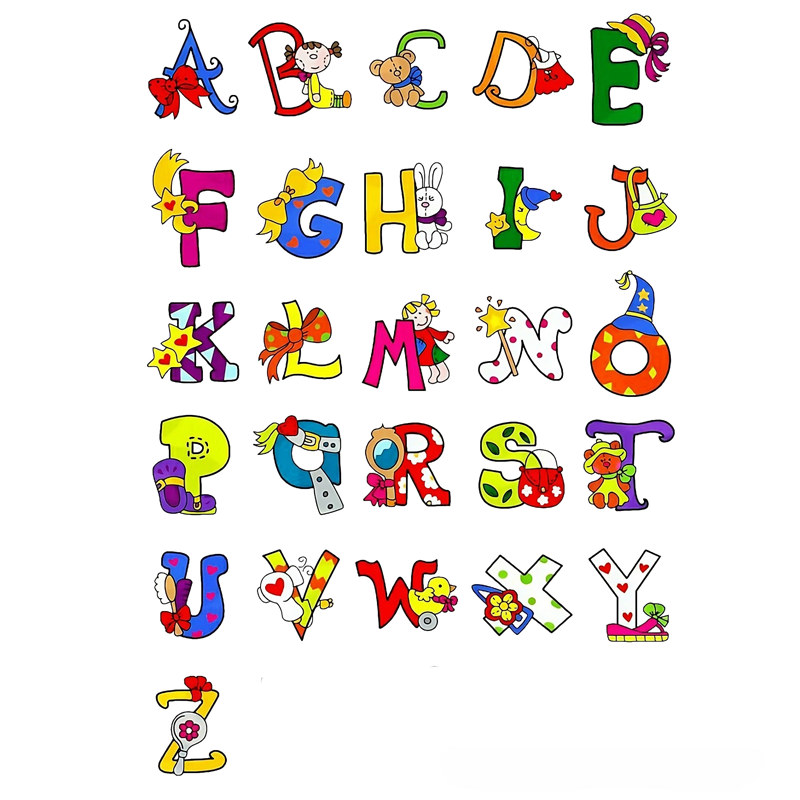 Personalized Letter Name Custom Soft Decorative Gift Blue Yellow Bow Style Cute Heart Cozy Fun Playful Lovely Kids Room Sweet Adorable Plush Decor Graphic 3D Print Pillow