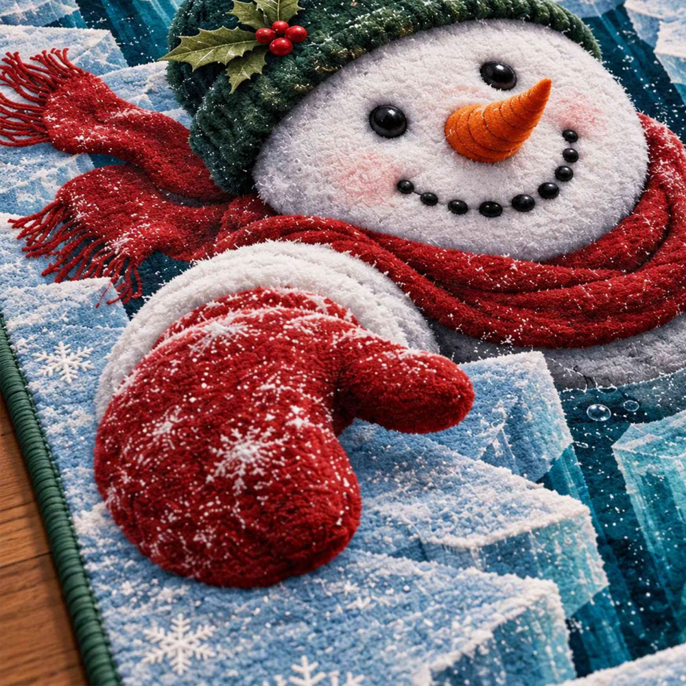 Personalized 3D Santa Area Rug Optical Illusion Christmas Floor Mat Holiday Gift Accent Home Decoration For Festive Living Room