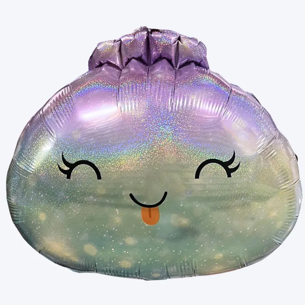 Cute Dumpling Balloons Bao Bun Kawaii Glitter Squishy Party Decor a Little Dumpling Is on the Way Dumpling Birthday