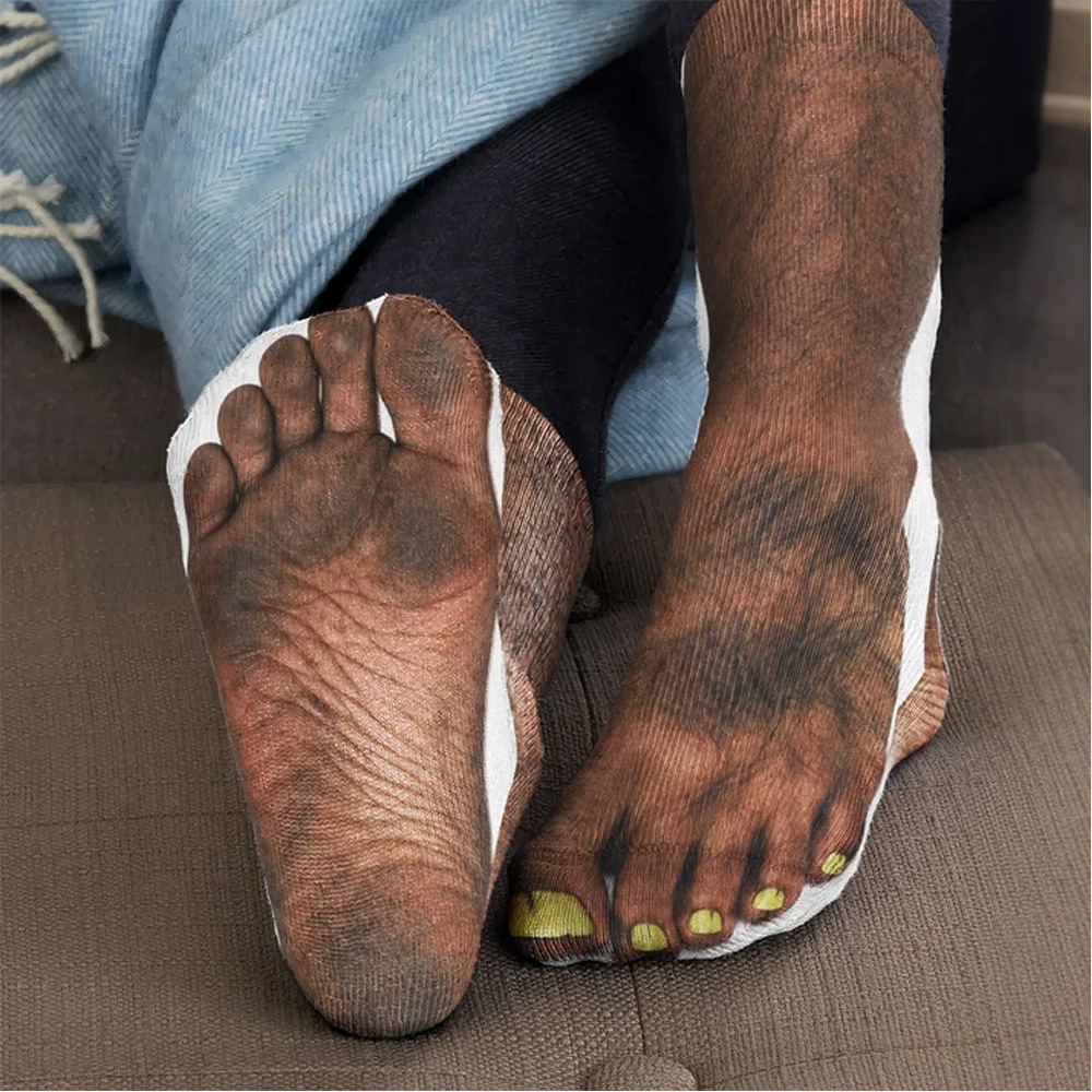 Personalized Socks Ugly Feet Funny Gift For Husband Wife Boyfriend Girlfriend Friend Coworkers