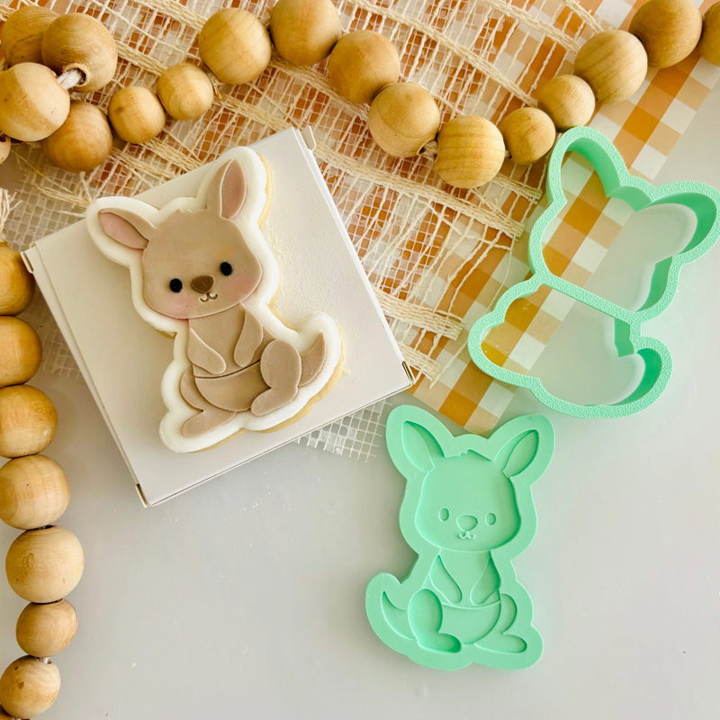 Adorable Animal Custom Name Kids Birthday Fondant Stamp Baking Tool Cookie Cutter