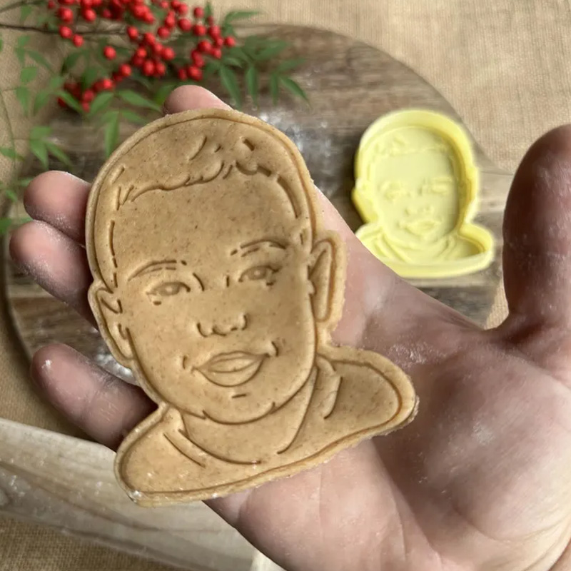 Personalized Your Photo Likeness Custom Portrait Family Celebration Handmade Gift Cookie Cutter