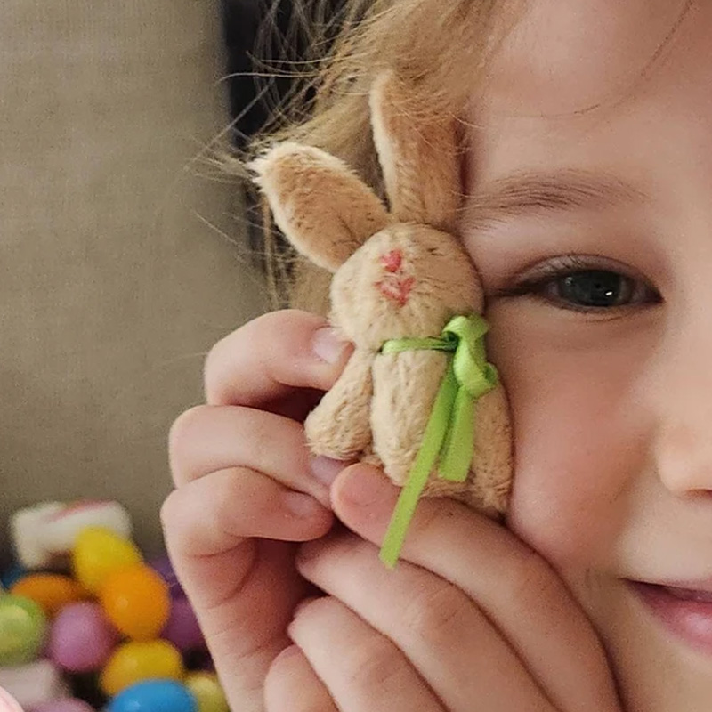 Easter Basket Stuffers for Boys and Girls Cuddly Bunny Pocket Hug Gift for Kids 