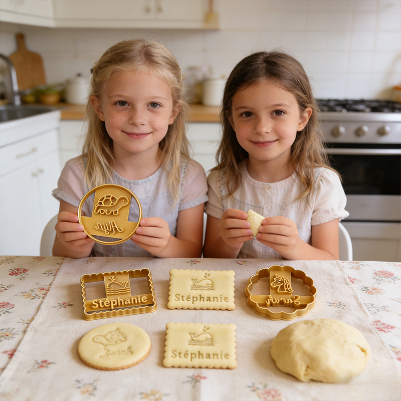 Personalized Name Animal Themed Cookie Cutters Gift for Kids