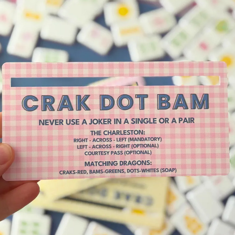 Personalized Acrylic Mahjong Line Reader with Name Mahjong Accessory Birthday Gift for Mahjong Lovers