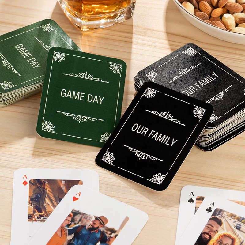 Personalized Photo Playing Cards with Text 54 Card Deck Board Game Party Favor Entertainment Housewarming Gift for Family Friends