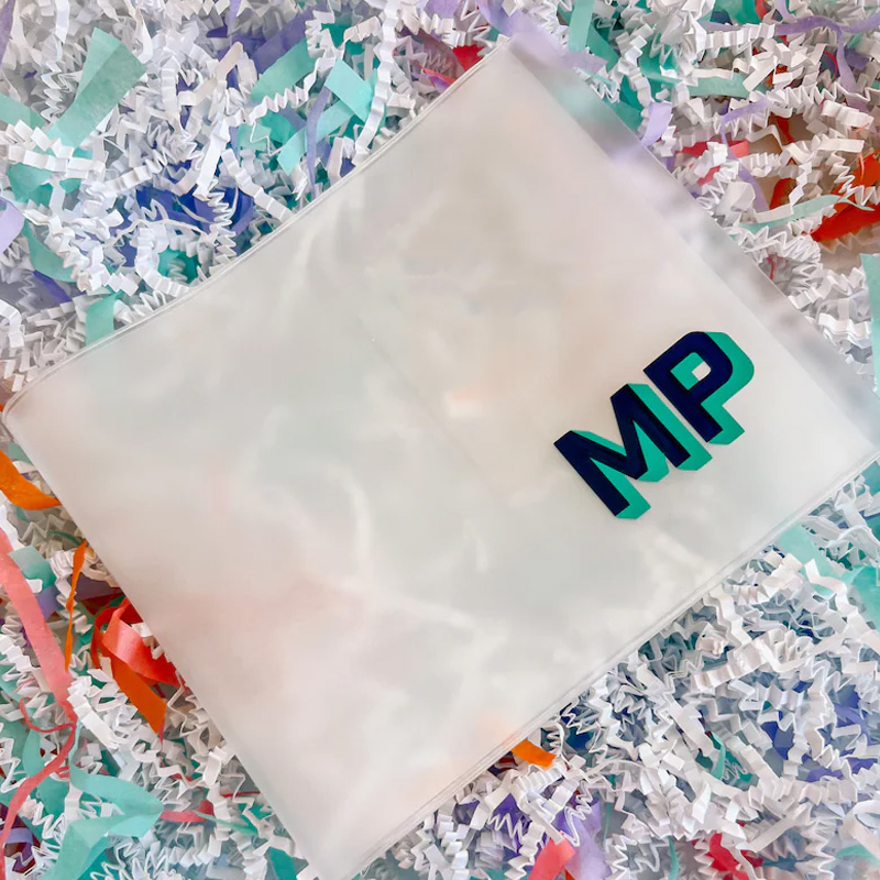 Personalized Custom Initial Gift Colorful Letter Protective Holder Transparent Storage Case for Players Mahjong Card Sleeve