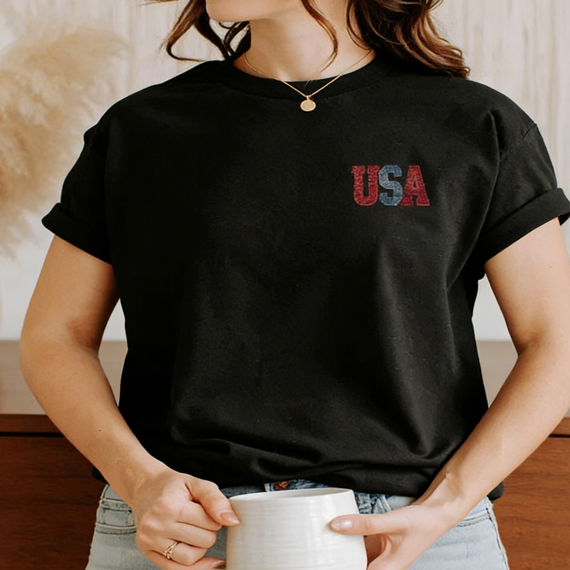 Vintage American Eagle USA Flag Graphic Patriotic Freedom Spirit Casual Independence Celebration T Shirt