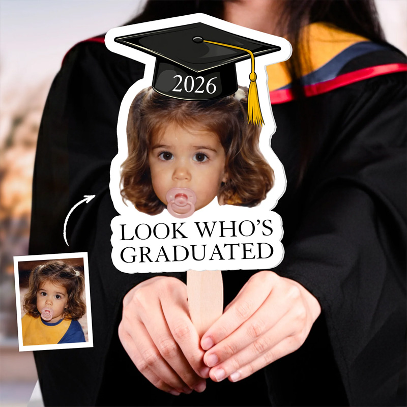 Personalized Graduation Fan Custom Photo Graduation Gifts