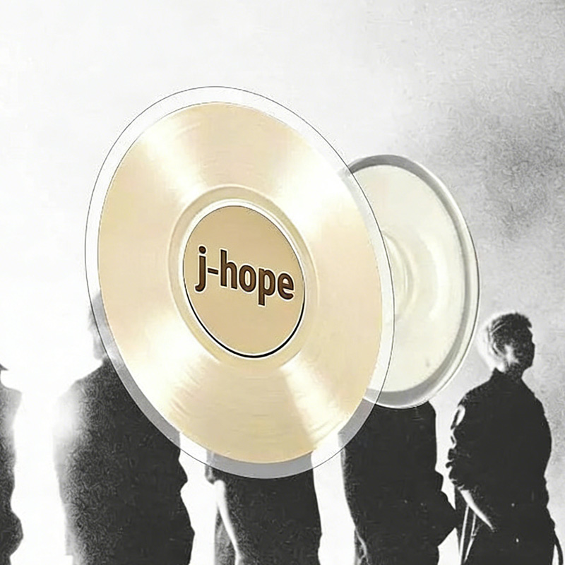 Kpop Inspired Colorful Vinyl Record Member Names Stylish Car Mount Stand Music Art Magnetic Phone Holder