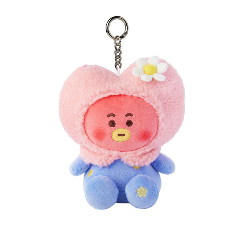 Cartoon Characters Cute Soft Stuffed Animal Pastel Color Adorable Collection Bag Charm K-Pop Plush Keychain