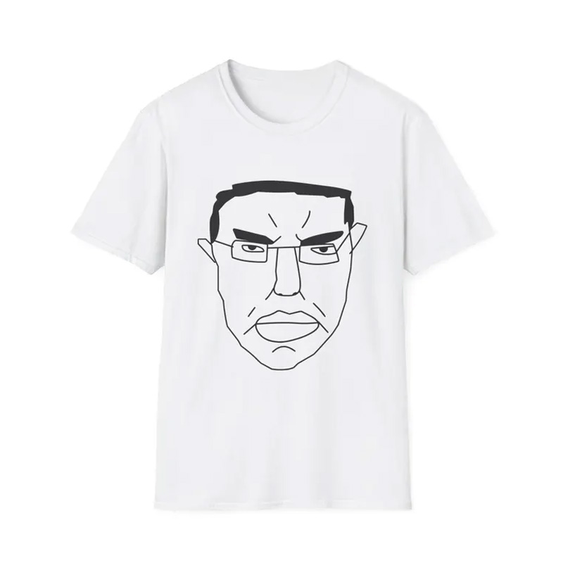 Funny Chudjak Chud Meme Face T Shirt Internet Humor Wojak Expression Tee Casual Streetwear Unisex Top Gift