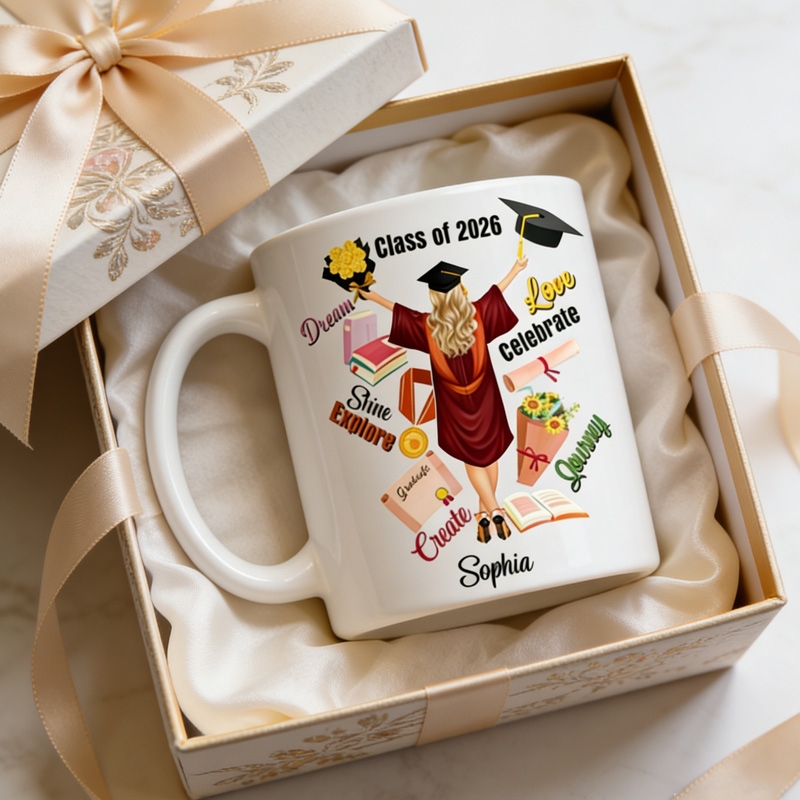 Personalized Class of 2026 Graduation Mug Personalized Graduate Gift for Her Him School Graduation Cup